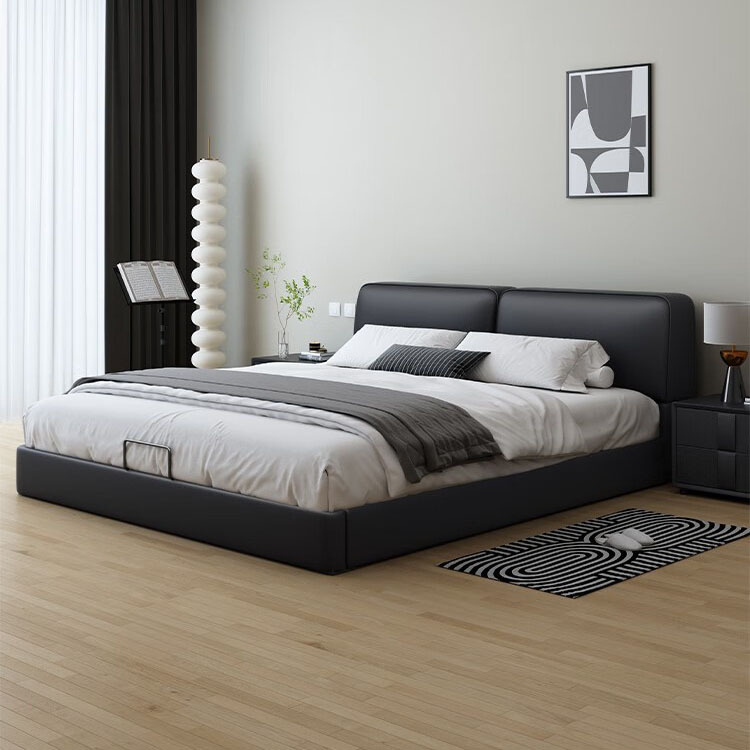 8米主卧双人床豆腐块极简婚床现代轻奢-阿里巴巴