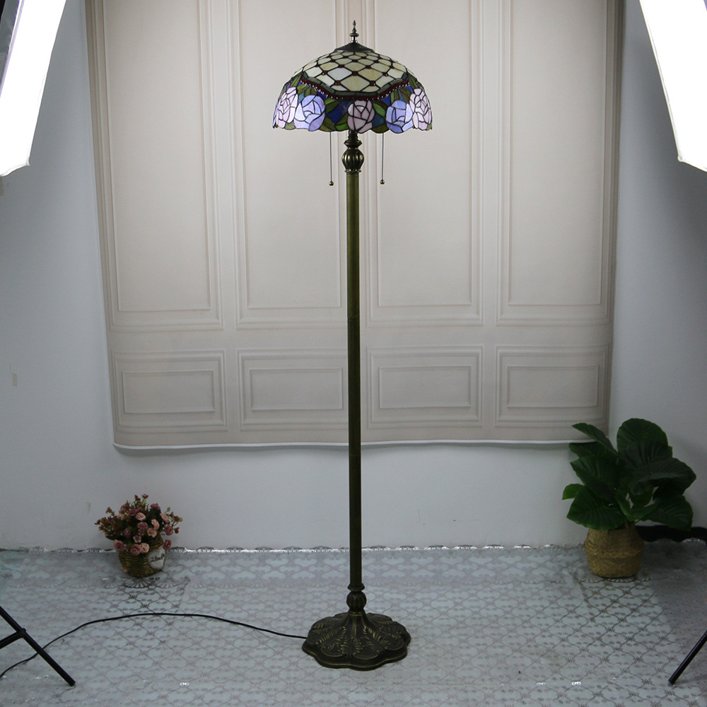 蒂芙尼18寸落地灯欧式复古酒店客房落地灯东南亚北欧蜻蜓落地灯具