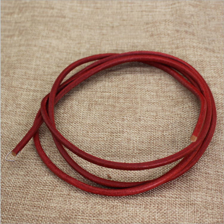 183mm老式缝纫机皮带 红色牛皮本色牛皮型 加粗缝纫机皮带-阿里巴巴