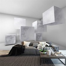 3d立体视觉壁画延伸白色空间拓展墙纸沙发背景墙网红直播拍照壁纸