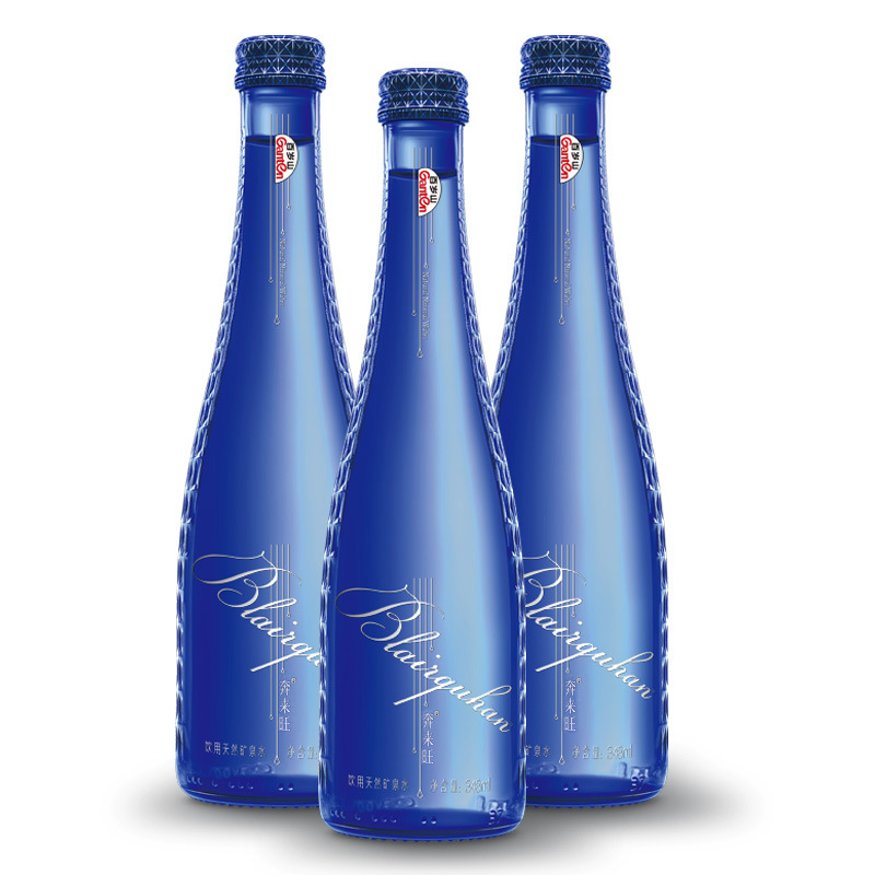 百岁山 奔来旺(本来旺) 高端玻璃瓶矿泉水饮用苏打水348ml*6瓶