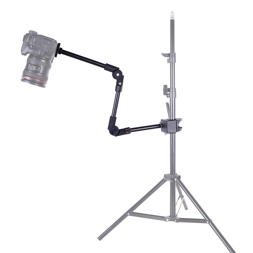 新品 三段怪手s-095悬臂相机支架三节魔术手万向支架大力夹套装