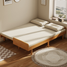 实木沙发床抽拉折叠推拉两用客厅小户型单人榻榻米多功能一体伸缩