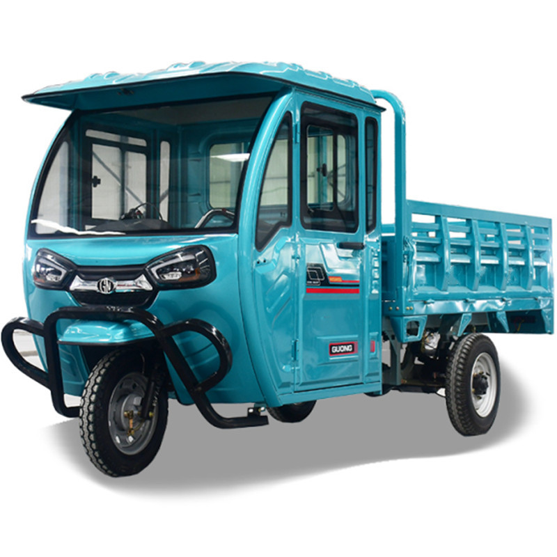 可上牌半封闭2米大车斗农用载货电瓶车送货拉货带篷电动三轮车