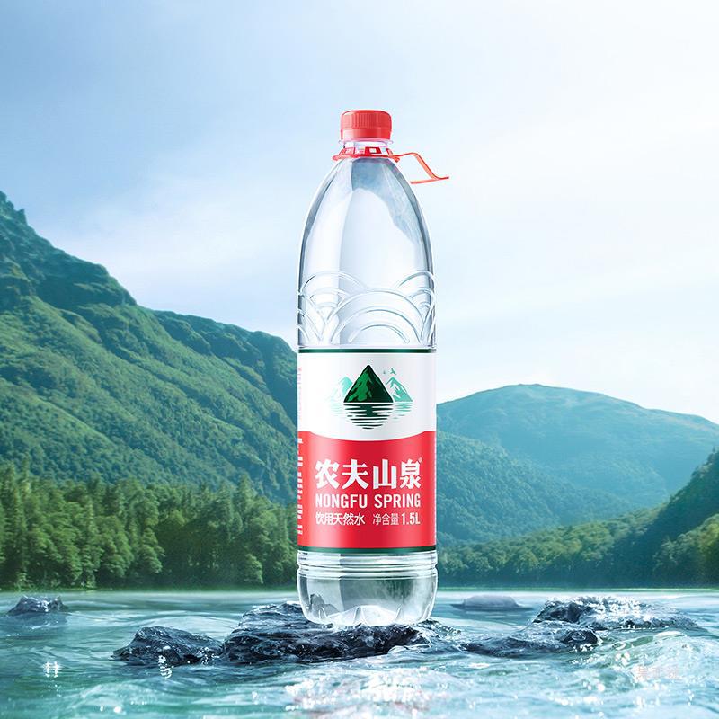 农夫山泉饮用天然水天然红盖水桶装水大瓶整箱装1.5l*12瓶-阿里巴巴