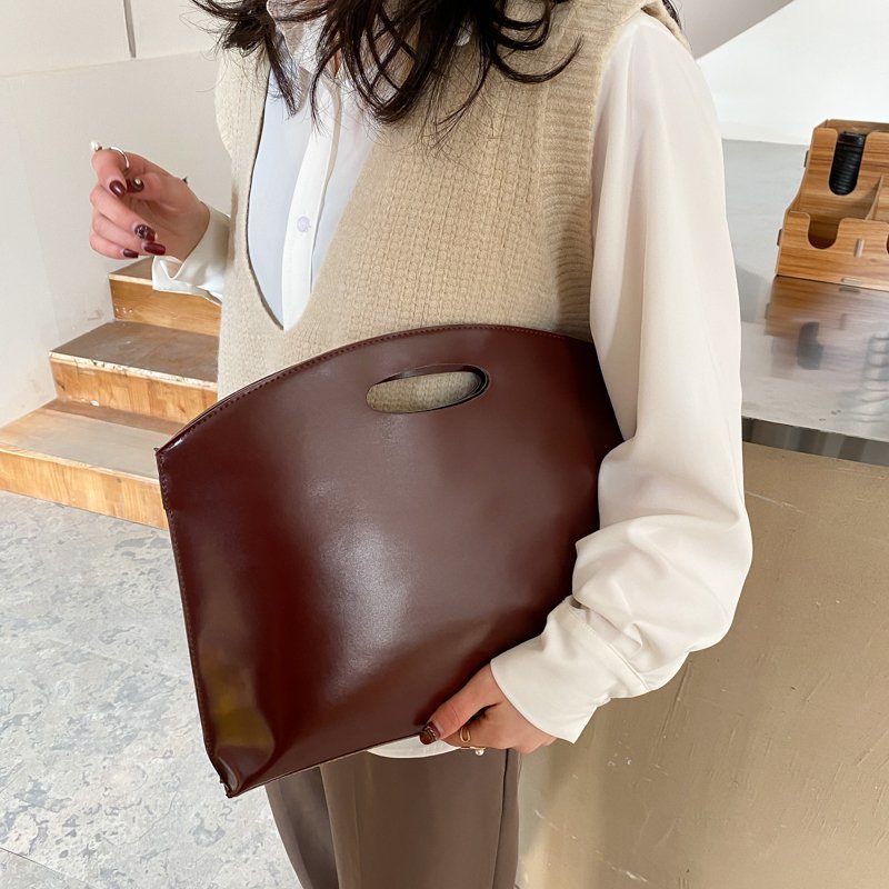 Large Capacity Western Style Texture Briefcase Fashionable Bag Women's Bag 2021 New Simple Fashion Vintage Women's Handbag