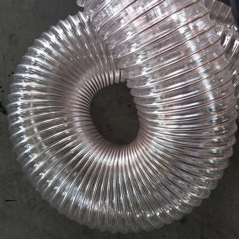 pu钢丝吸尘管 聚氨酯环保通风排气管 耐磨抗冻四季柔软抽锯末炕灰