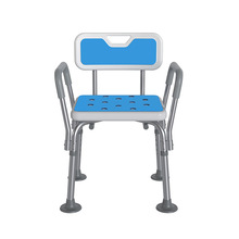 养老院老人残疾人防滑安全洗澡椅铝合金可调节高度淋浴凳沐浴椅子