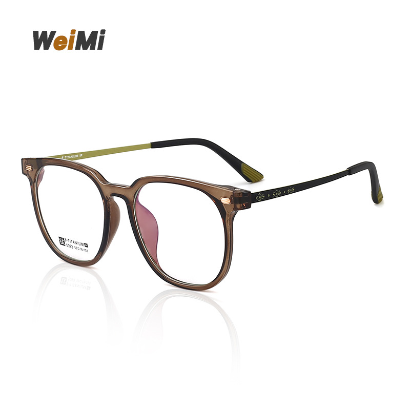 新款方框复古文艺超轻tr钛架眼镜可配近视防蓝光辐射个性素颜眼镜