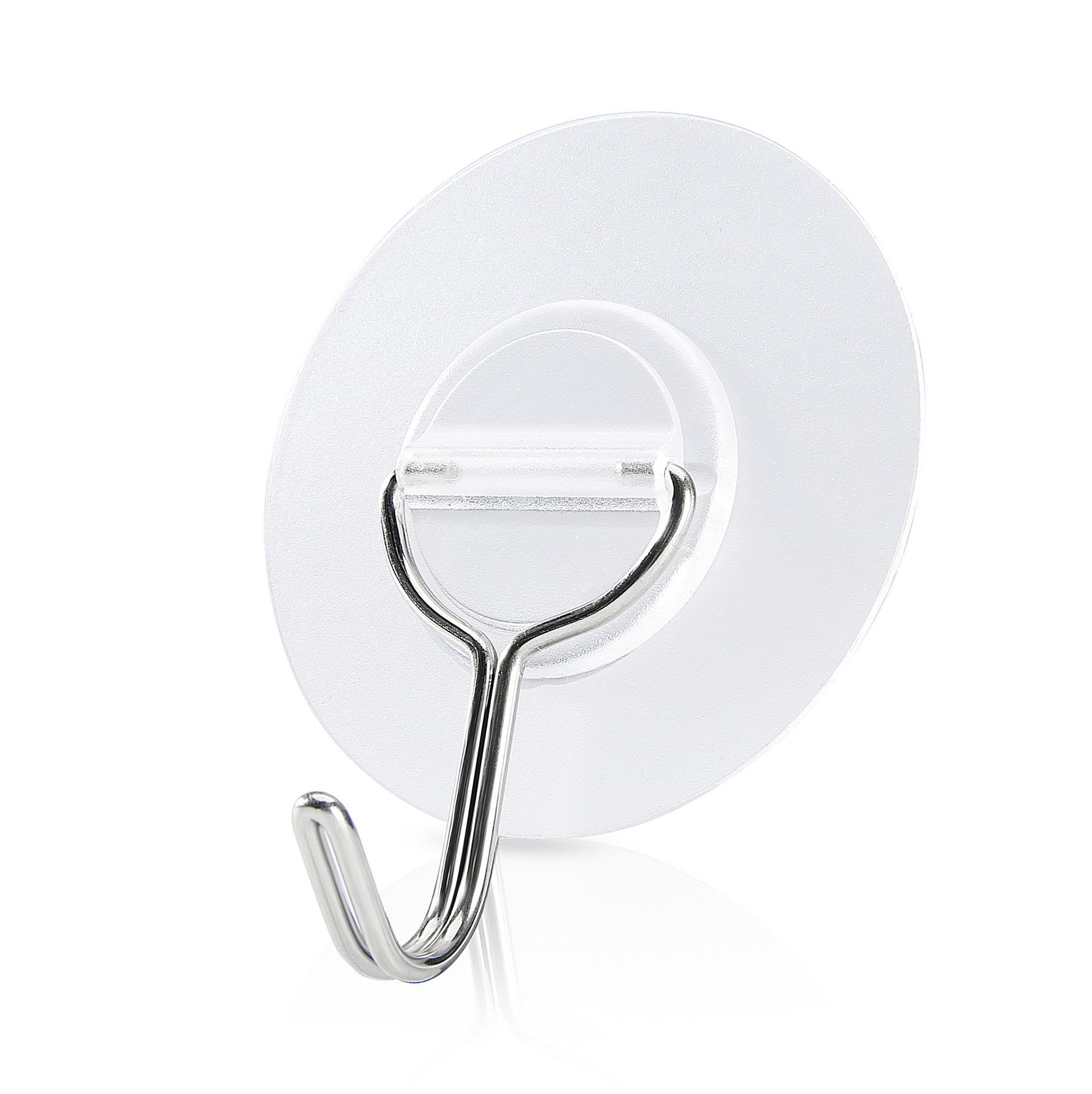 挂钩圆形粘钩创意304不锈钢无痕挂钩台湾纳米胶2个盒装