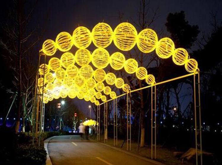 led过街灯造型装饰灯节日亮化圣诞装饰横幅灯隧道街道景观跨街 灯