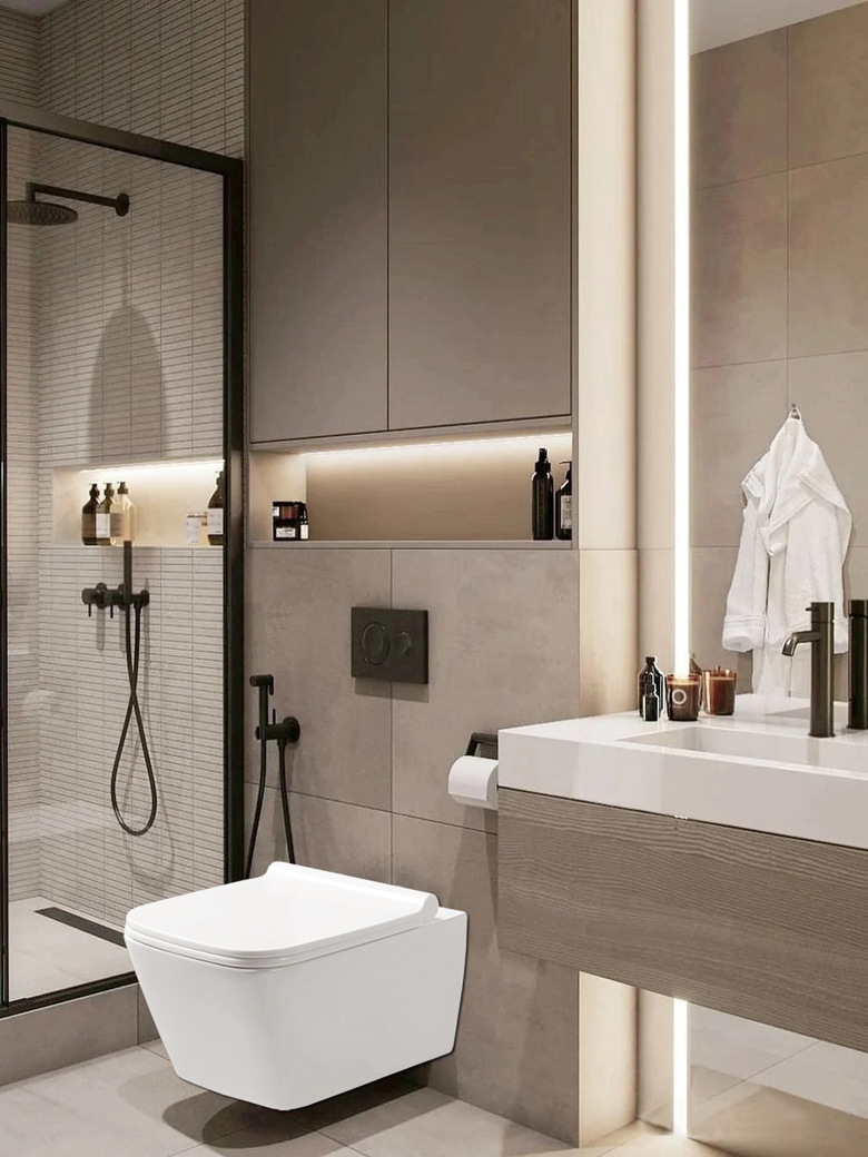 挂便器隐藏式水箱 厕所入墙式壁挂式嵌入双按暗装马桶冲水箱100dl