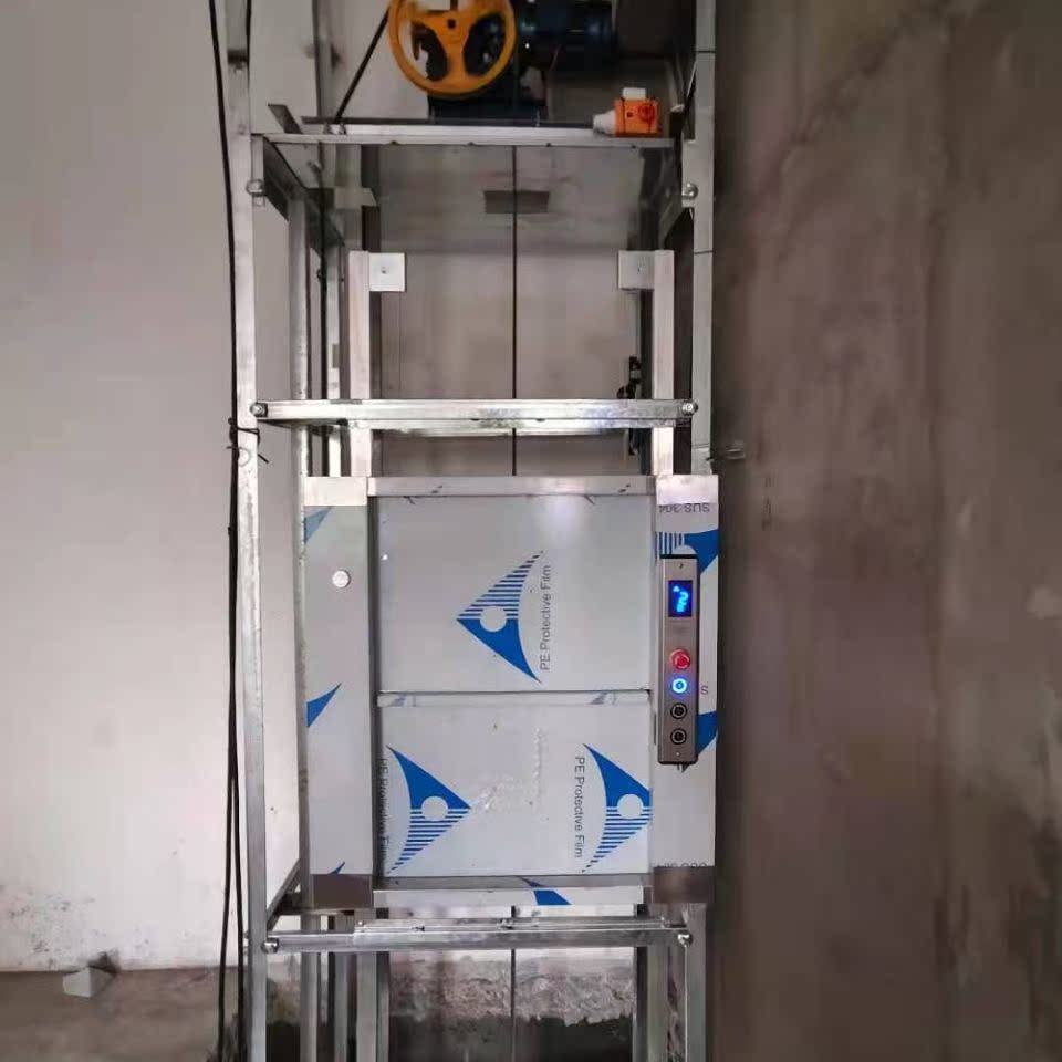 酒店餐厅传菜电梯厨房餐梯提升机小型曳引式上菜机杂物电梯传菜机
