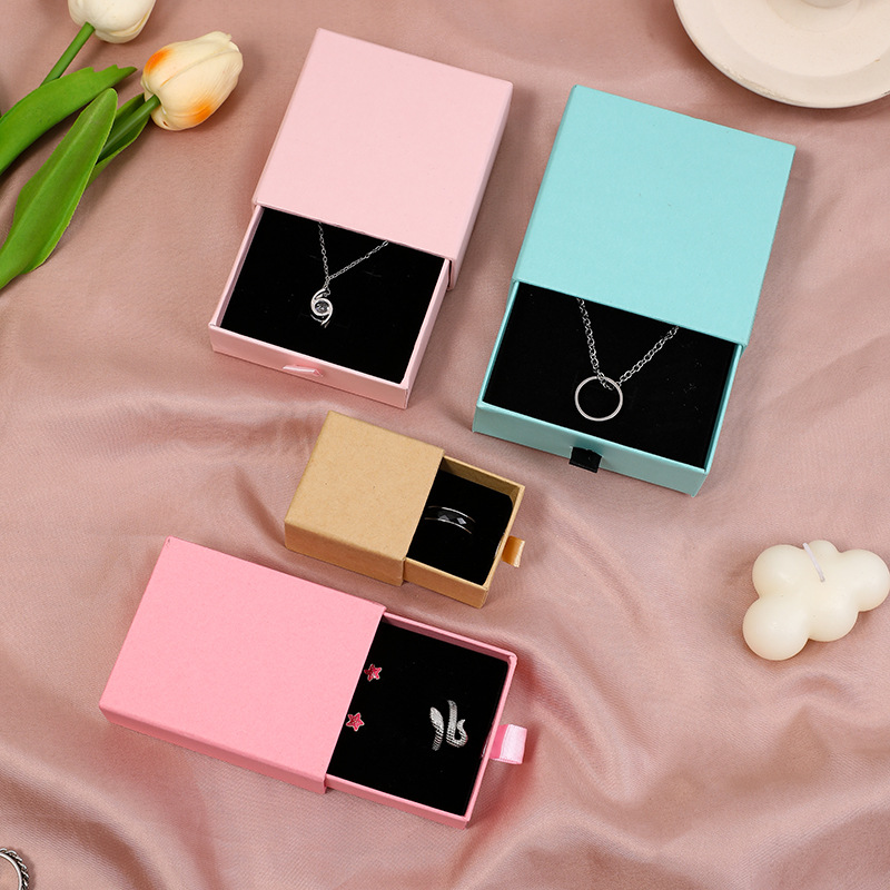 Ornament Drawer Box Rings Ear Studs Necklace Storage Jewelry Box Jewelry Bracelet Gift Box in Stock