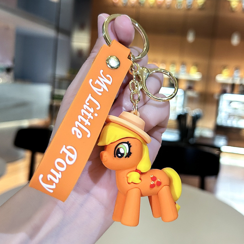 My Little Pony Keychain Pendant Key Ring Key Chain Small Gift Factory Wholesale Cars and Bags Ornaments New