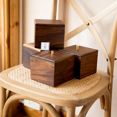 Desktop Storage Box Log Office Key Hallway Jewelry Stationery Solid Wood Finishing Glove Box Production Gift Blind Box
