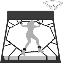 跨境sm爆款四角睡床升级款蜘蛛网床上绑带捆绑束缚成人性玩具批发