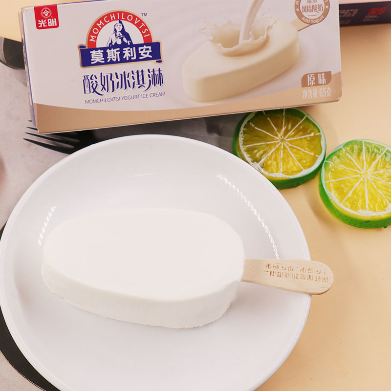 酸奶冰淇淋雪糕65克/1支酸奶原味玫瑰花味冰激凌棒冰