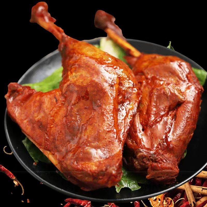 正宗乡巴佬风味麻辣鸭腿盐焗大鸭腿110g鸭腿熟食独立包装整箱批发