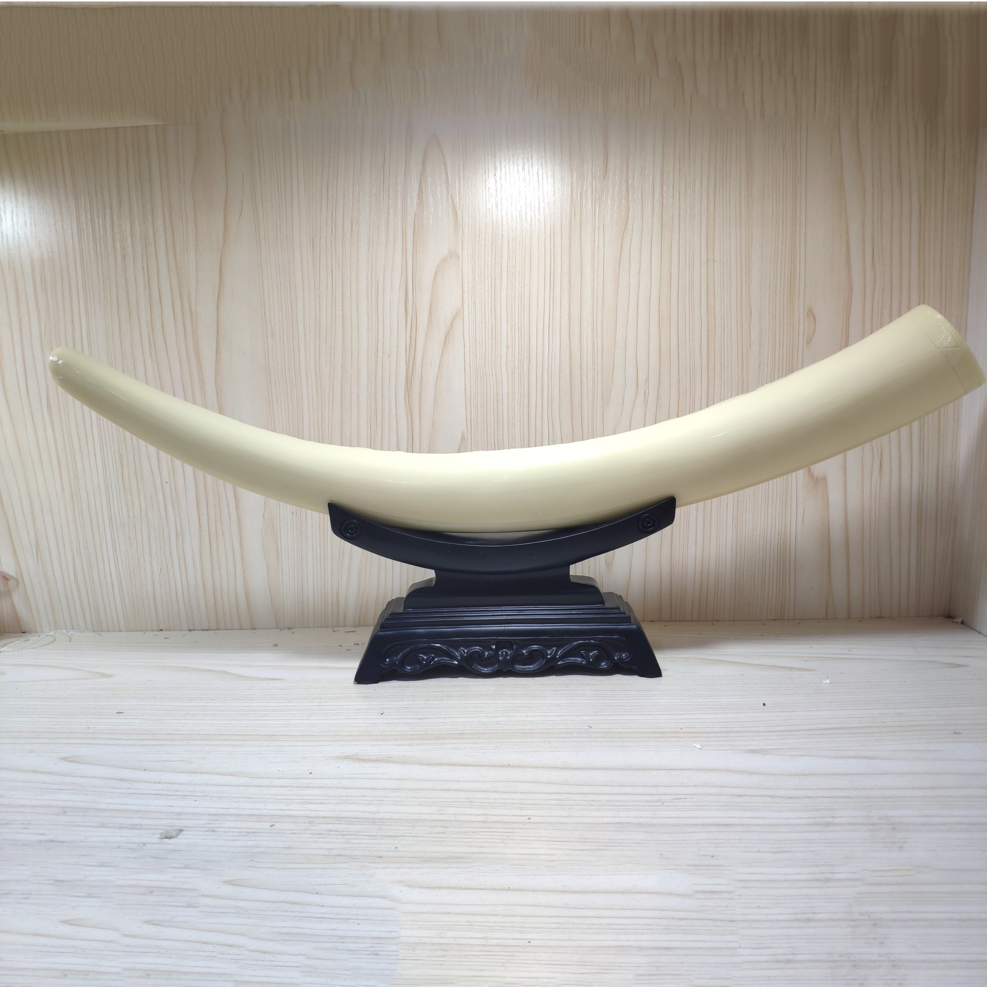 中式仿真象牙果工艺品客厅书房办公室摆件文玩饰品双龙戏珠象牙果