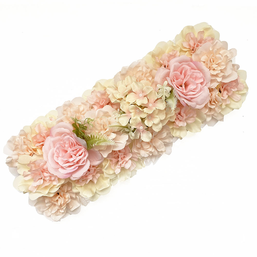 New Wedding Artificial Floor Flower Silk Flower Decoration Fake Flower Flower Row Hotel Flower Wall Road Lead Wedding Arch Floral