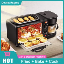 三合一早餐机多功能面包机家用烤箱半自动咖啡机多士炉厨房小家电