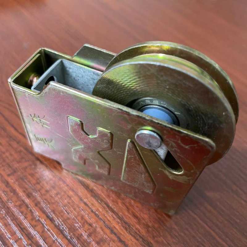 老式90型铝合金窗滑轮推拉平移窗户滑轮铜轮90型尼龙滑轮