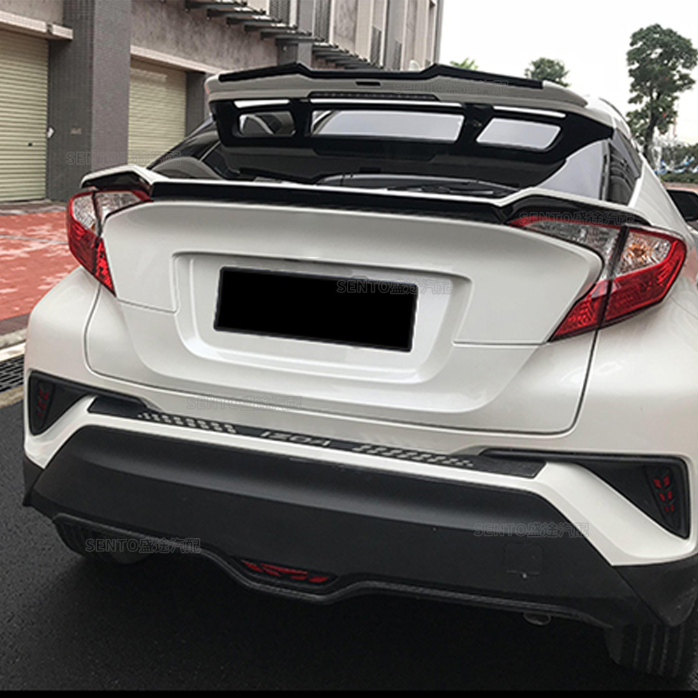 适用于2016-2020丰田chr奕泽专用改装顶翼中翼尾翼免打孔尾翼压翼