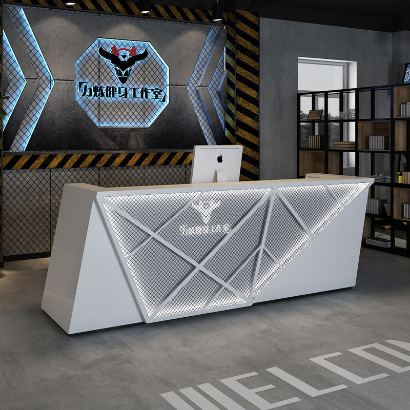 工业风吧台健身房舞蹈室瑜伽馆酒吧柜台男装店收银台前台接待台桌