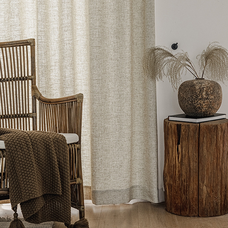 天然麻窗帘