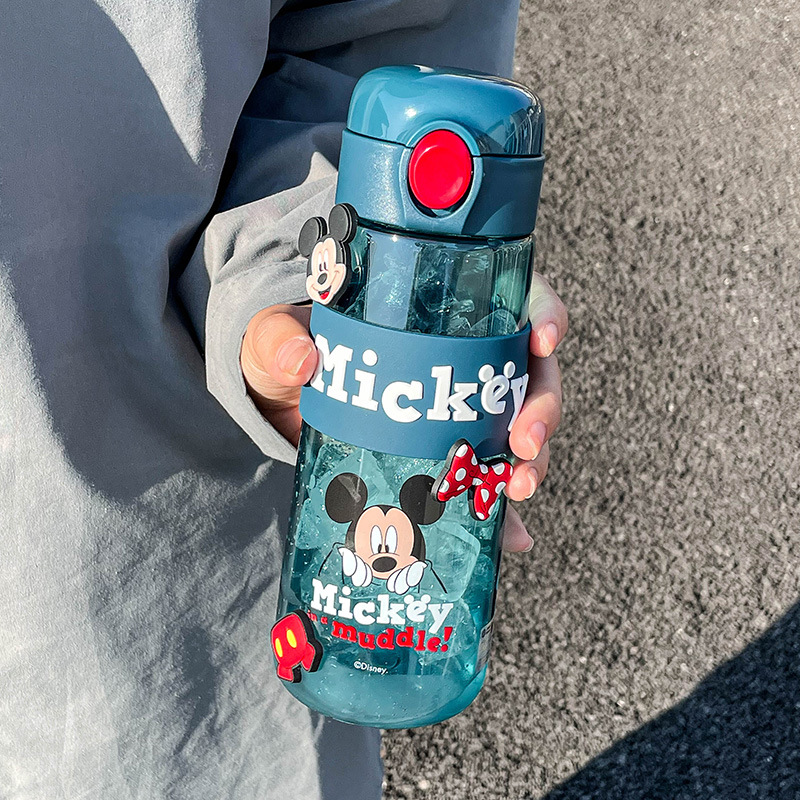 Mickey Children's Cups Cute Plastic Cup Handy Boys and Girls Direct Drink Cup Tritan Material Drop-Proof and Portable