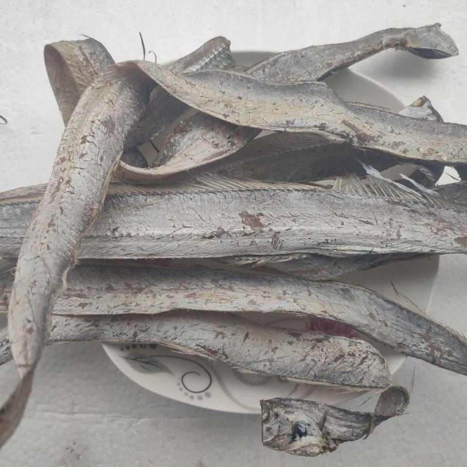 舟山海鲜特产淡晒微咸野生小带鱼干带鱼丝烤鱼干货去头去肚10成干