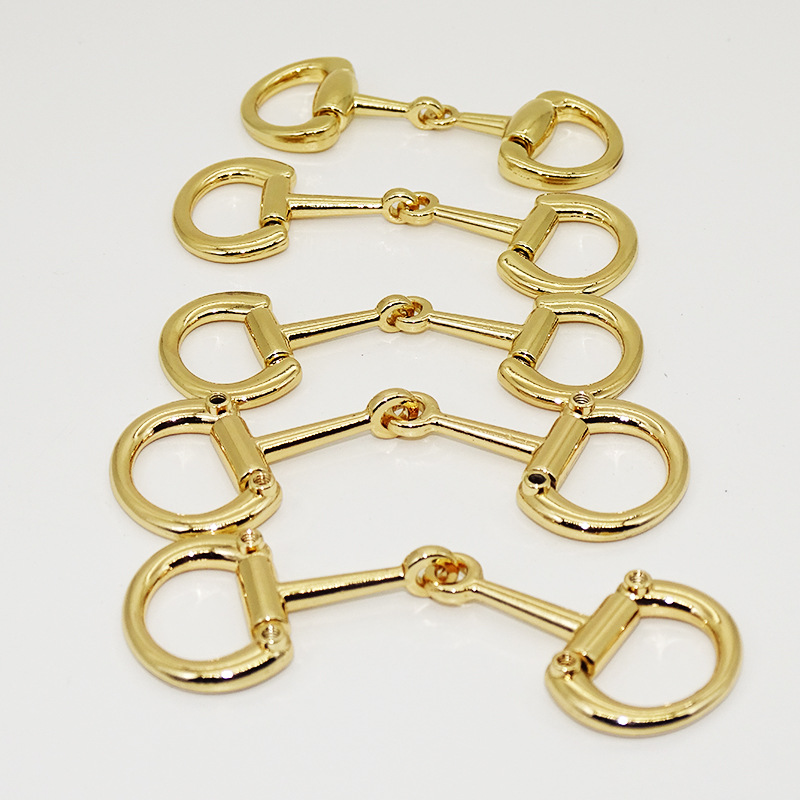 箱包五金手挽扣装饰扣女鞋装饰扣双d对扣女包五金配饰批发