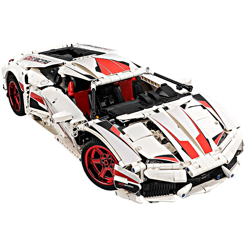 Double E Remote Control Car Compatible with Lego Adult Large Building Blocks Assembled Boys Educational Sports Car Toy Birthday Gift