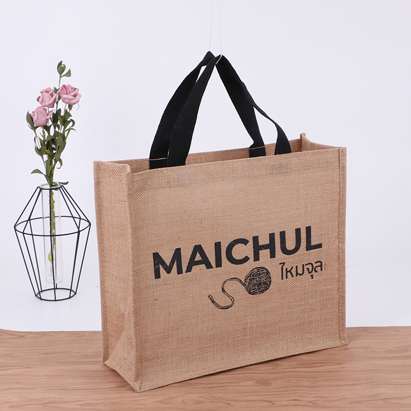 Factory Wholesale Linen Non-Woven Bag Color Laminating Hand Bag Advertising Creative Fashion Gift Shopping Bag