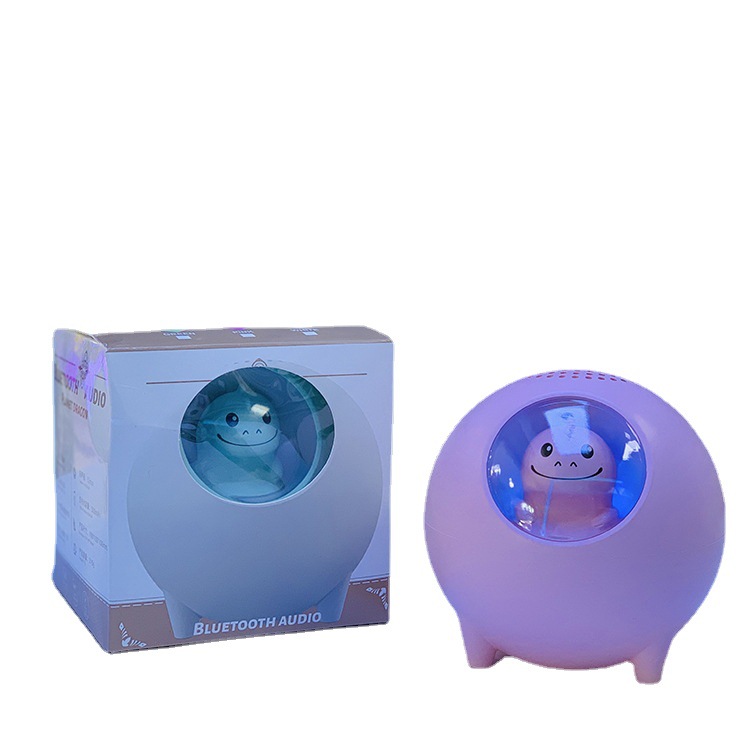 2022 New Mini Wireless Bluetooth Speaker Cute Pet Space Capsule Charging Small Night Lamp Outdoor Portable Small Speaker