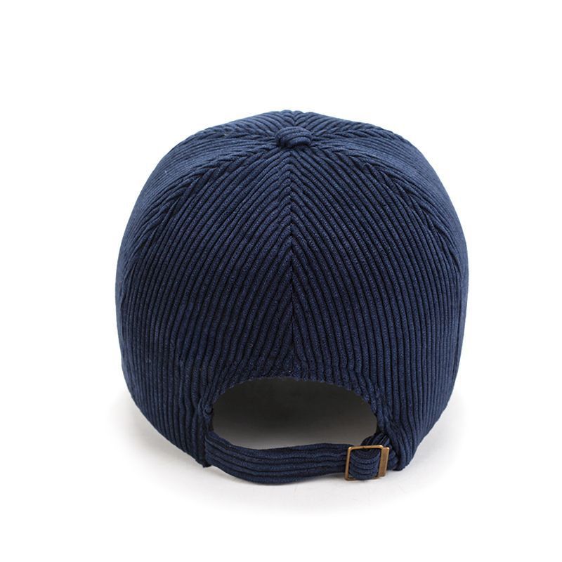 Hat Female Autumn and Winter Solid Color Corduroy Light Board Baseball Cap Wholesale Korean Trendy Fashionable Man Outdoor Sun-Poof Peaked Cap