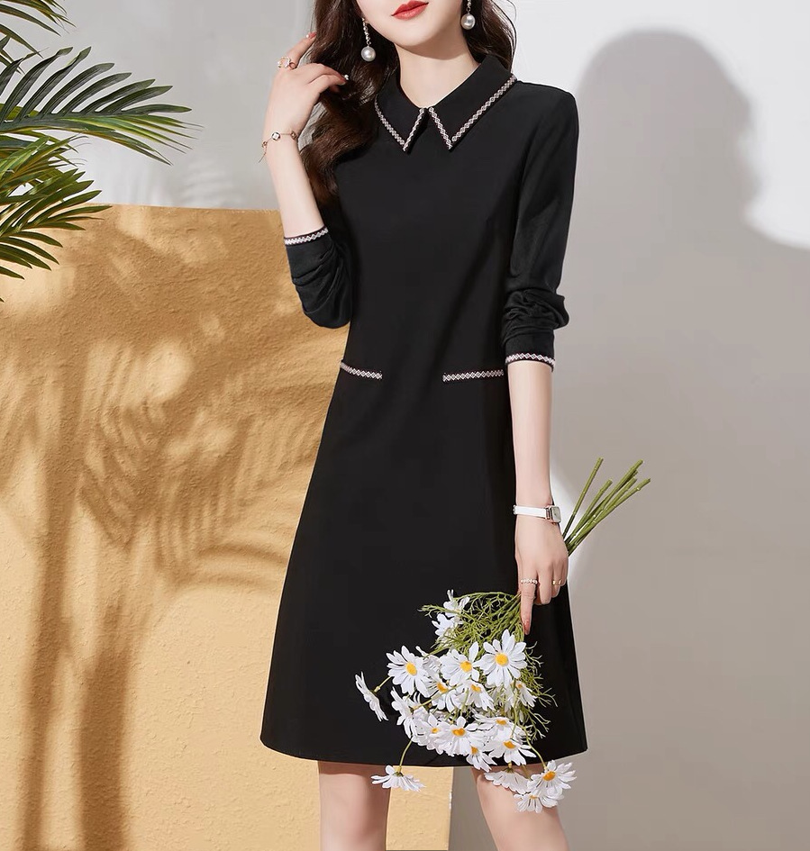 收腰七分袖蕾丝包臀打底连衣裙女2021欧美新款女装外贸亚马逊爆款一字