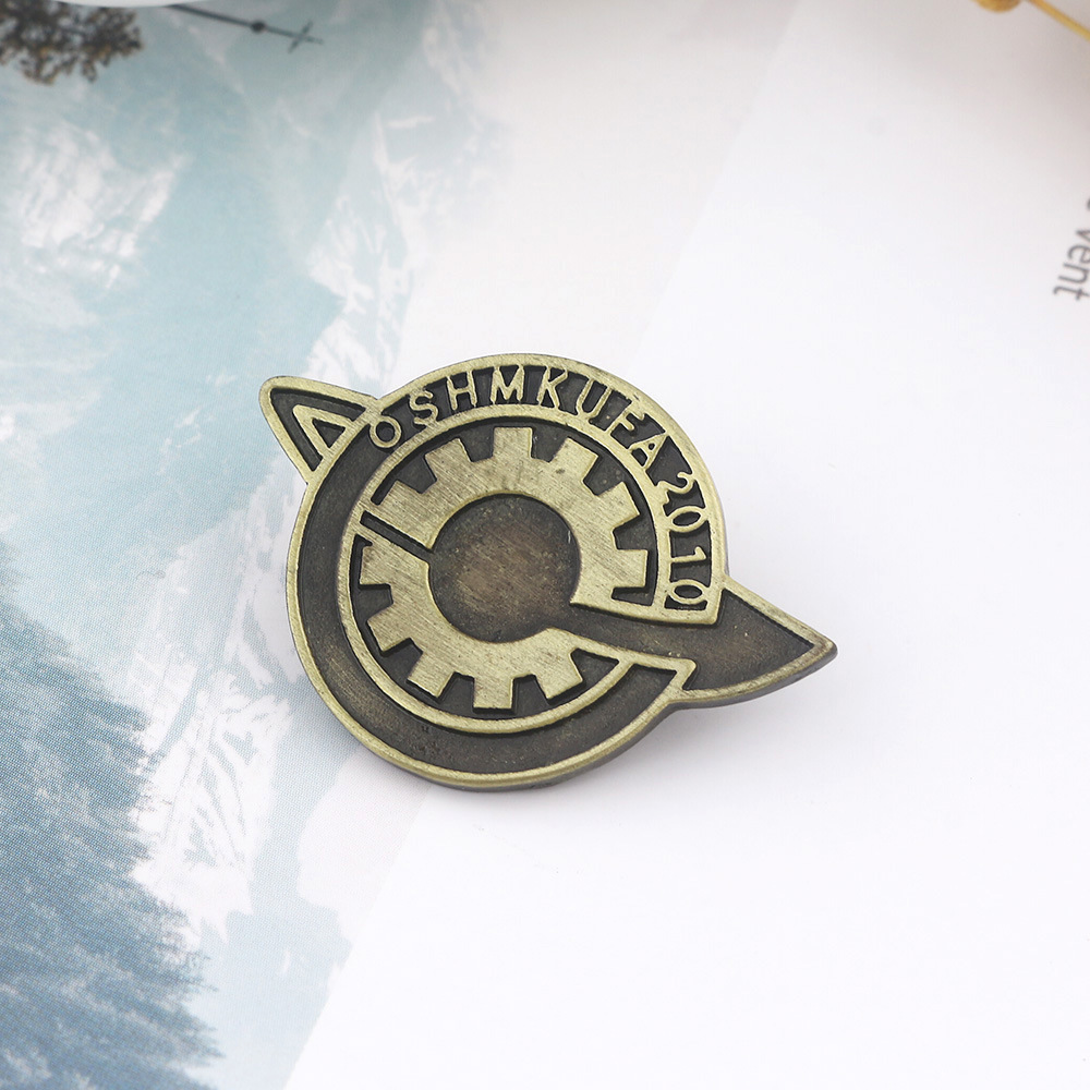 动漫新款 游戏周边 命运石之门项链 胸针命运齿轮吊坠 徽章外贸