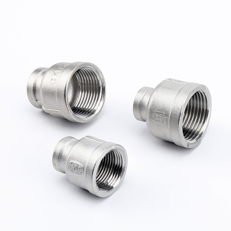 304不锈钢内丝变径管古直接46分异径内接直通水管接头大小头管箍