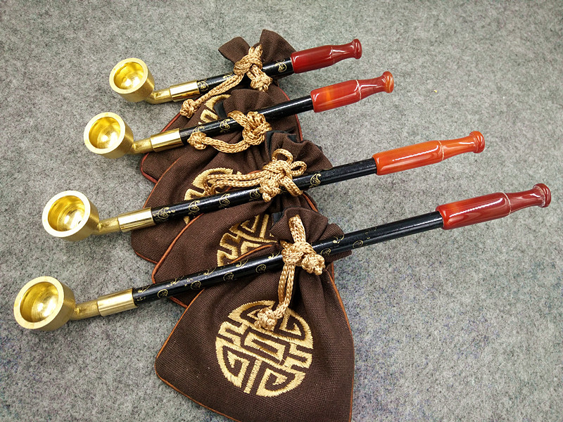 烟斗长杆道具烟袋锅子老式烟杆旱烟袋老人抽烟烟斗民国风仿真成人