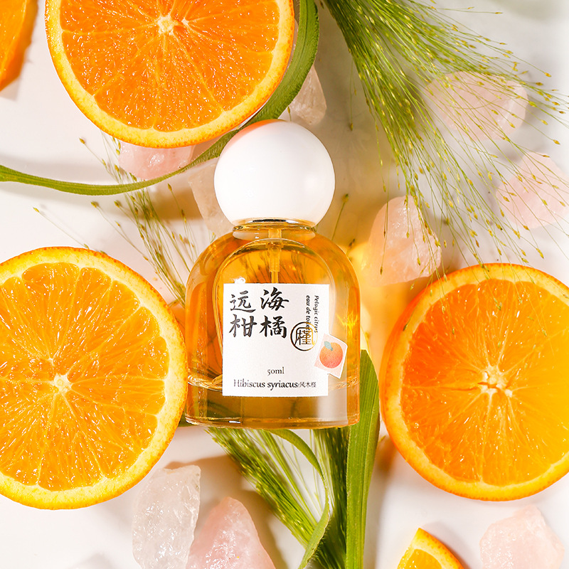 Best-Seller on Douyin Wind Hisbiscus Far Sea Flowers Open Orange Perfume Ladies Long-Lasting Light Perfume Wooden Floral Tone Niche Wholesale