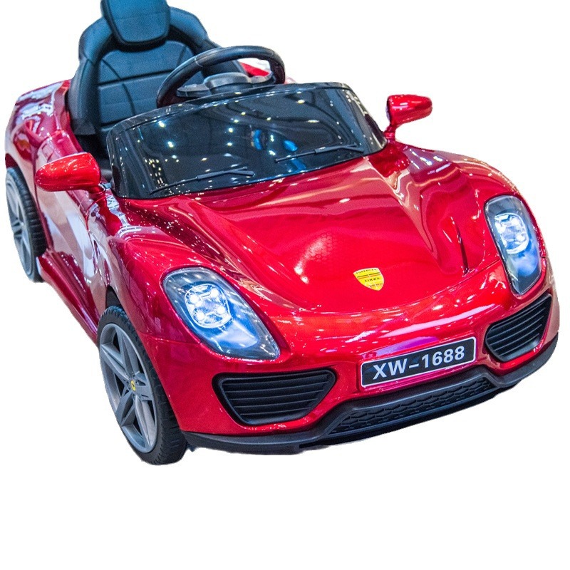 Remote Control Four-Wheel Toy Car Children's Car Double Drive 1-4 Years Old Male and Female Baby Rechargeable Stroller