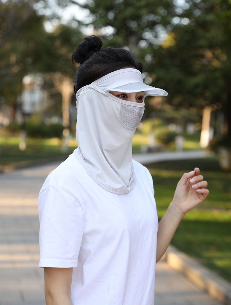 防晒面罩男女冰丝脸罩头套护脸部挡全脸透气脸基尼骑车装备夏季