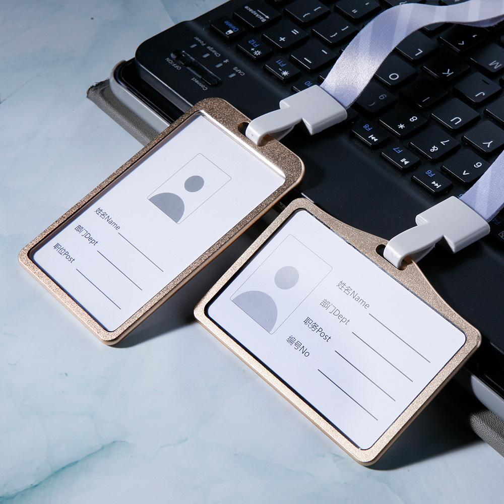 5成交4367个相似高档铝合金工牌 员工工作牌卡套金属