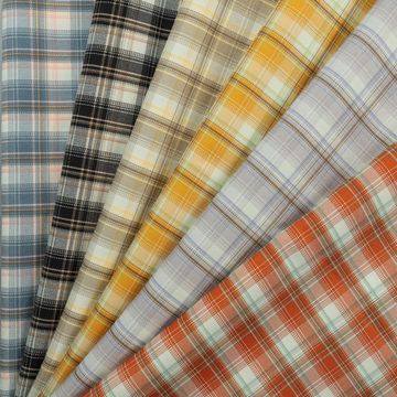 tr梭织弹力斜纹彩色格子布lolita娃衣连衣裙jk格裙日韩时装面料