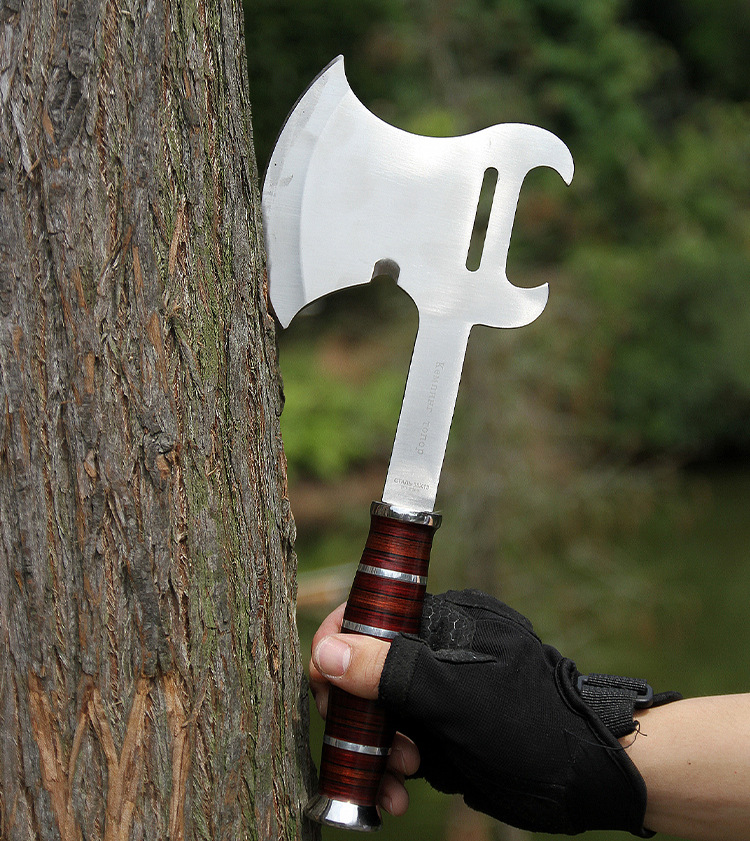 大号营地斧兵工斧战术斧消防斧手斧户外野外求生防身武器开山斧子