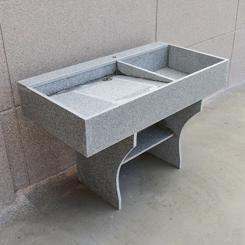 洗衣池阳台家用庭院室外大理石洗衣台脸盆花岗石带搓板水槽