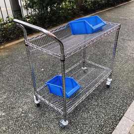 推车电商仓库拣货车分拣车斜兜网防静电捡四轮车手工具搬运车