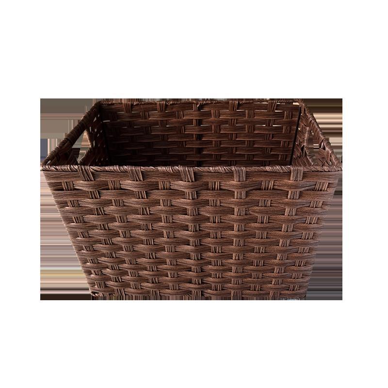 Light Luxury American-Style Rattan-like Household Dirty Clothes Storage Basket Snack Toy Bucket High-Profile Figure Woven Basket Dirty Clothes Basket